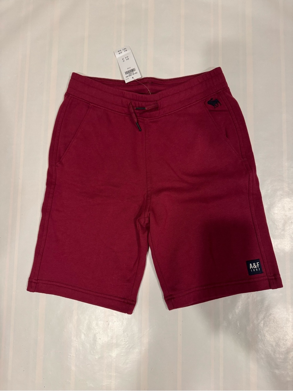 Abercrombie & Fitch Men's Wine Red Athletic Shorts